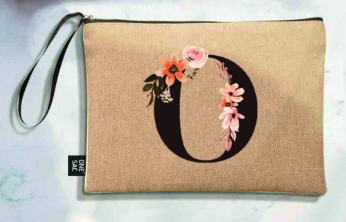 Sac à main Lettre O (Modèles variés) (25 × 18 × 1 cm)